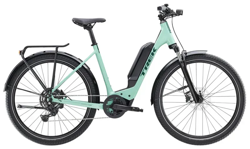 Trek Allant+ 5 Lowstep 800Wh E-Road Bike In Blue Sage