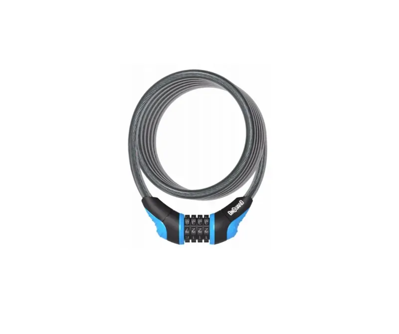 Neon Combo Coil Cable Locks Blue 1