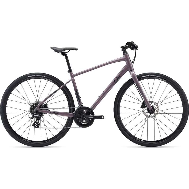 2022 Liv Alight DD Disc 2 Womens Hybrid Bike in Purple Ash