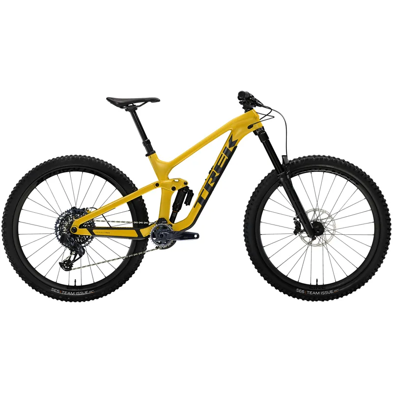 Trek Slash 9.8 GX AXS Enduro Mountain Bike in Satin Baja Yellow