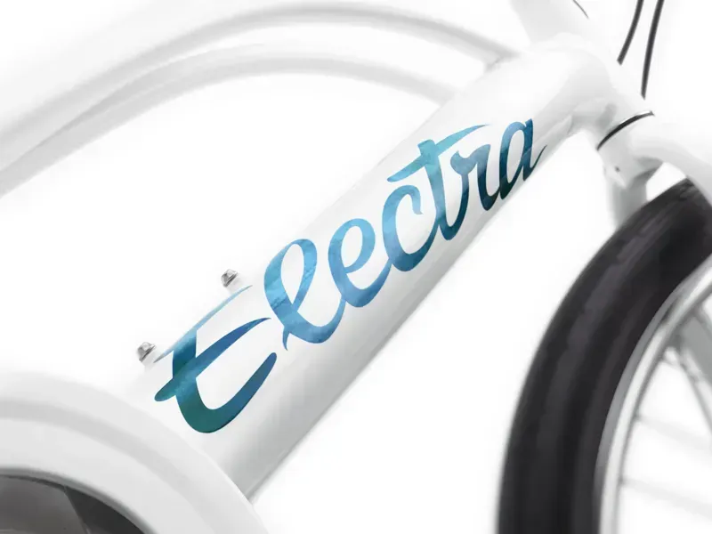 Electra Cruiser Go! Step Over Medium Electric Bike in White-2