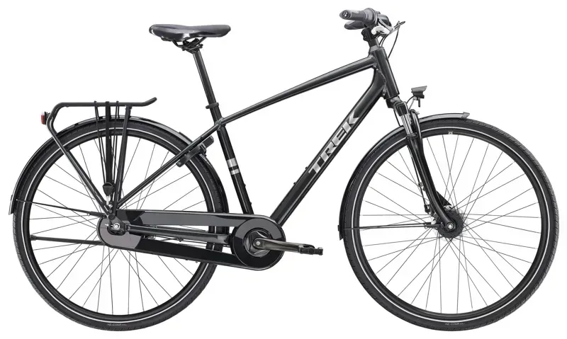 Trek District 1 Equipped City Bike in Lithium Grey