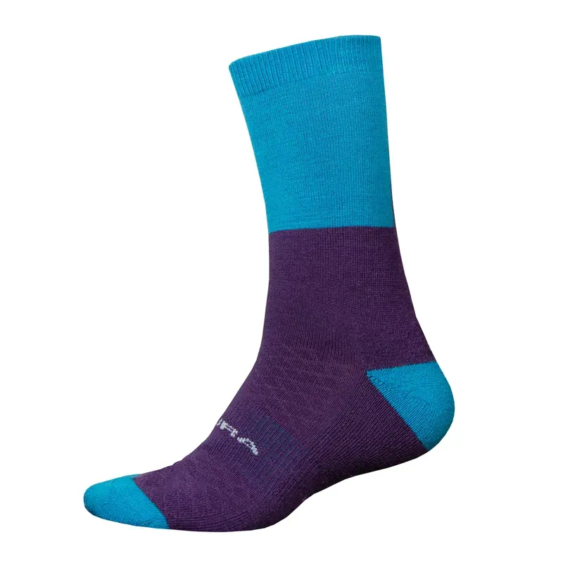 Endura BaaBaa Merino Winter Socks in Electric Blue 
