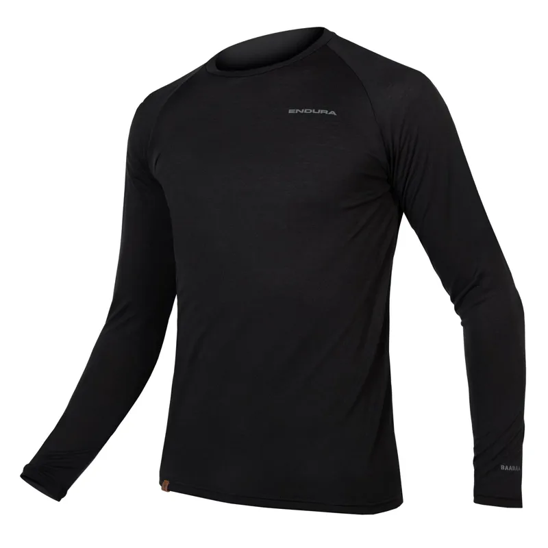 Endura BaaBaa Blend Long Sleeve Baselayer in Black