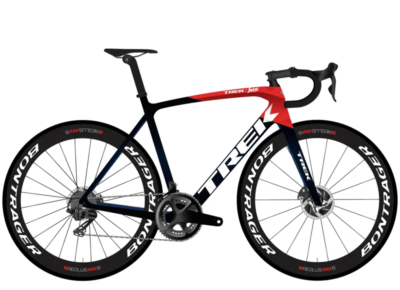 2022 Trek Emonda SLR 7 Road Bike in Navy Carbon Smoke/Viper Red