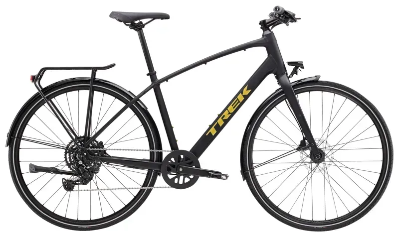 Trek FX 2 Equipped Hybrid Bike In Matte Trek Black