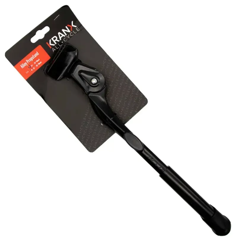 KranX Two-Holed Sided Kickstand Suitable for E-bikes in Black