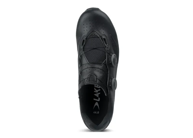 Lake MX190-X Wide Cycling Shoes in Black/Black-3