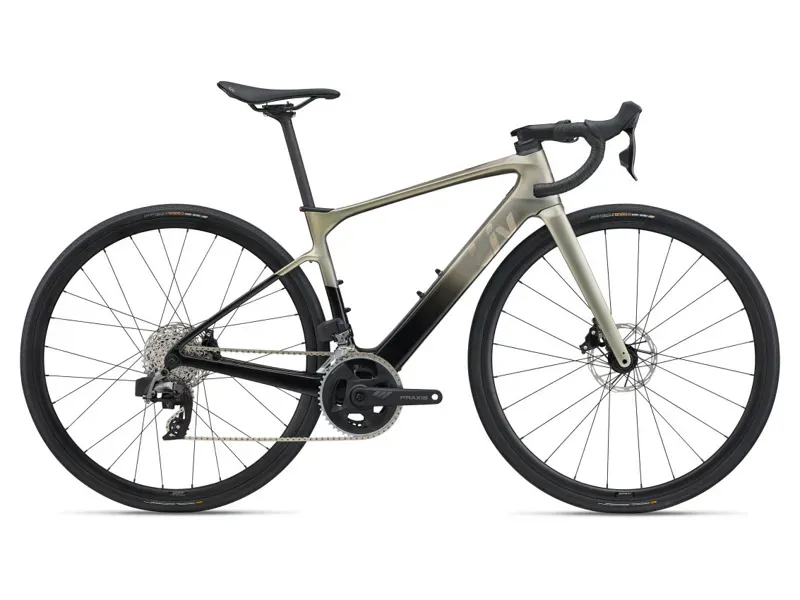 Liv Avail Advanced E+ Elite 2 E-Road Bike In Golden Haze