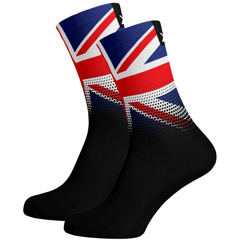 Sox Footwear United Kingdom Flag Premium Crew Socks in Black
