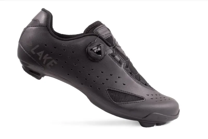 Lake CX177-X Black/Black Reflective Wide fit shoe