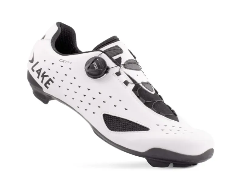 Lake CX177-X White Black Wide Fit Shoe