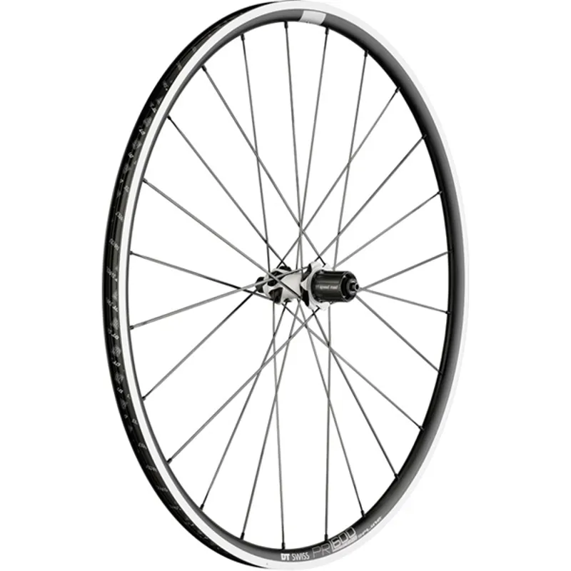 DT Swiss PR 1600 SPLINE wheel clincher 23 x 18 mm rear Shim MY22 Black rear - 23 mm aluminium clincher 130 mm qr