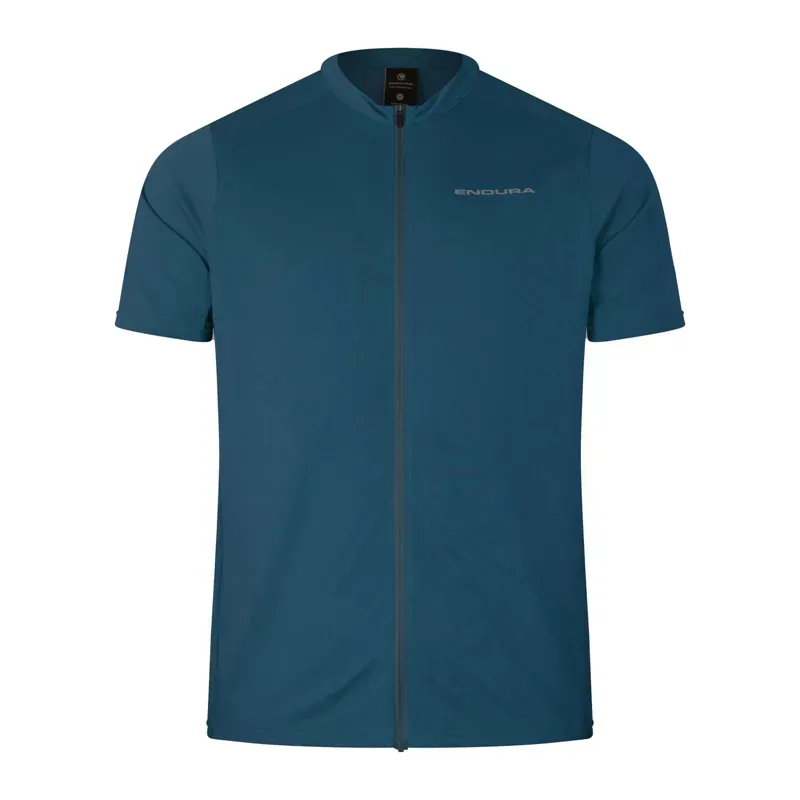 Endura Loop Short Sleeve Zipped Jersey in Barra Blue