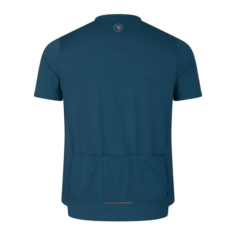 Endura Loop Short Sleeve Zipped Jersey in Barra Blue-1