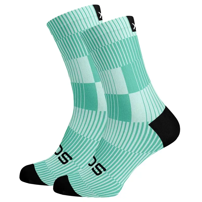 Sox Footwear Premium Crew Socks in Slight Minimalist Turquoise