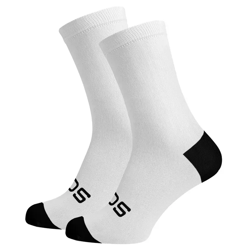 Sox Footwear Premium Crew Socks in Solid White
