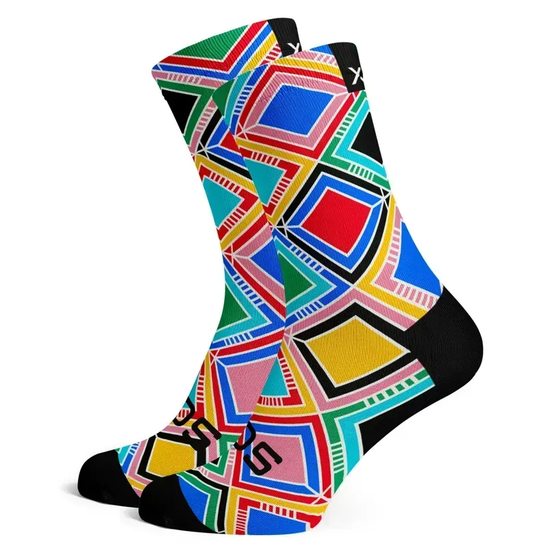 Sox Footwear Premium Crew Socks in Zulu South African Heritage