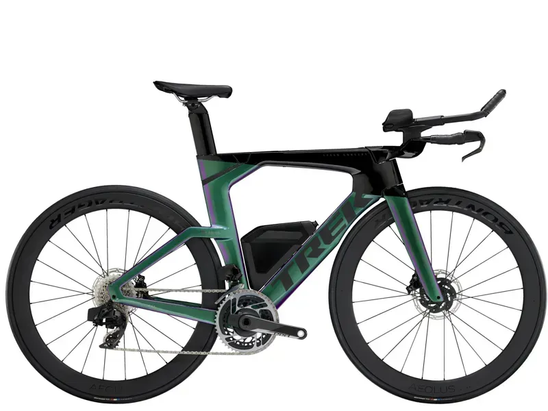 Trek Speed Concept SLR 8 AXS Triathlon Bike In Emerald Iris/Trek Black